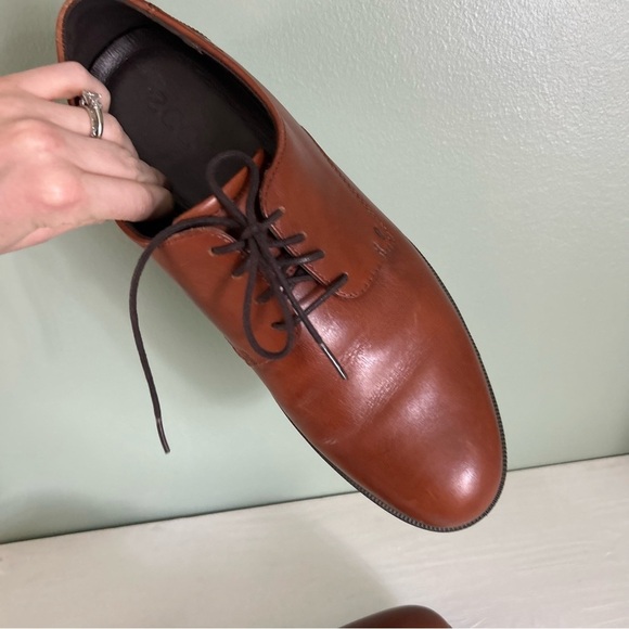 Ecco Brown Leather Oxford‎ Dress Shoes EU 43 - Picture 9 of 11